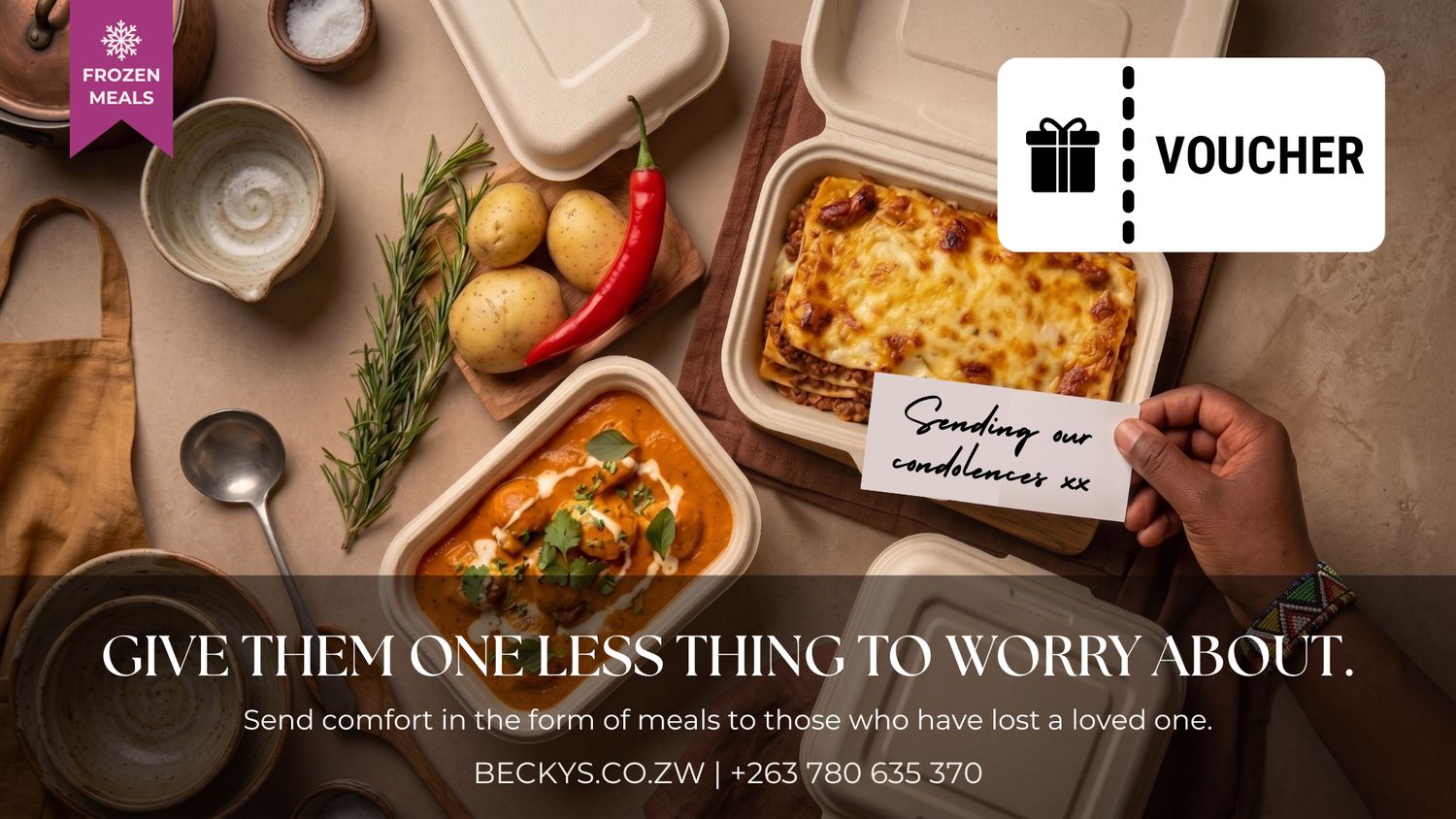 Condolence Meal Gift Voucher Condolence Meal Gift Voucher