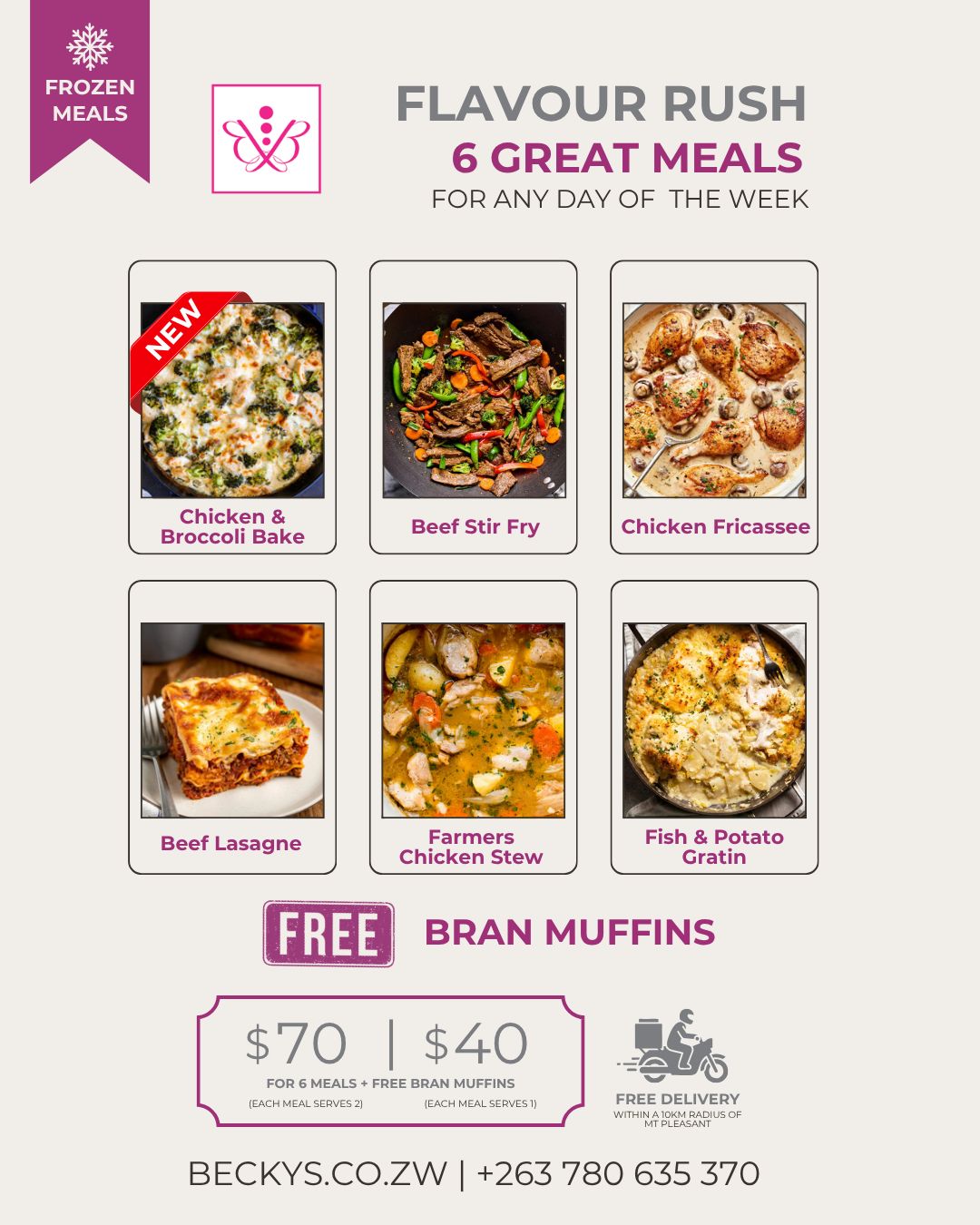Condolence Care Pack for the Mharapara Family, Size: Each meal serves 2