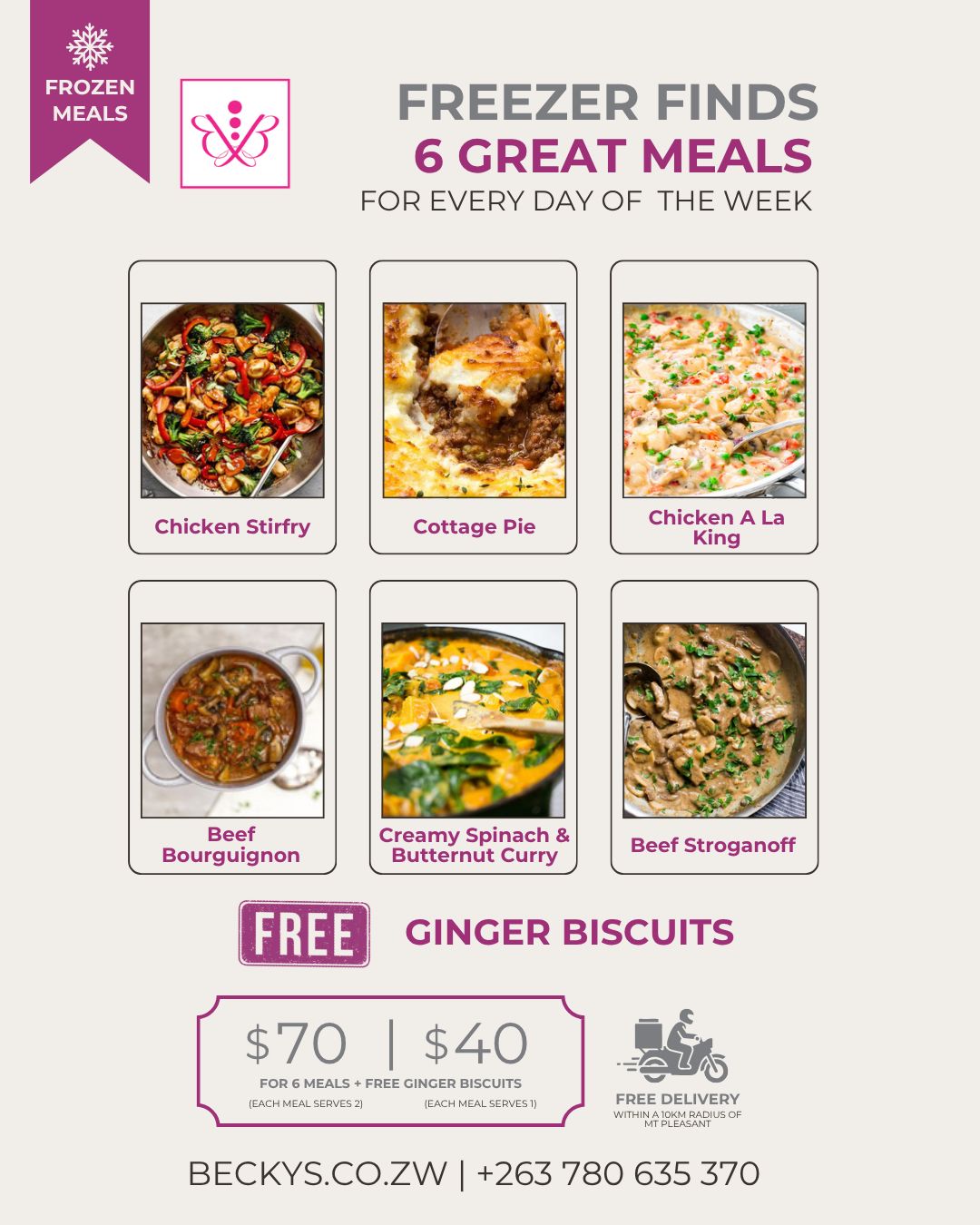 Frozen Favourites Combo, Size: Each meal serves 2