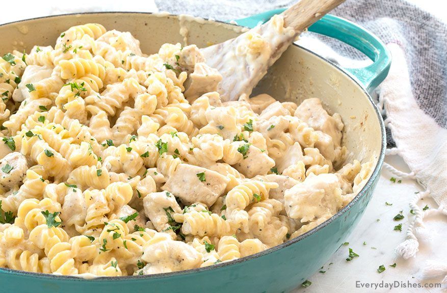 Creamy Chicken Alfredo for 2