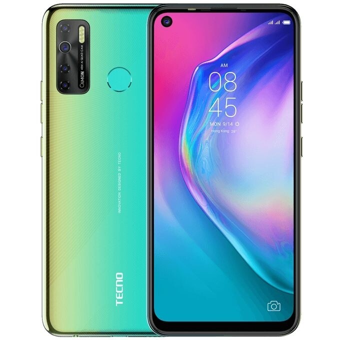 Tecno Camon 15 (CD7) 6.6&quot; HD+ 4GB RAM+64GB ROM, Android Q(10), 48MP Quad Rear Camera, 5000mAh, 4G, Fingerprint Face ID