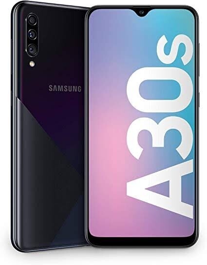 Samsung Galaxy A30s 6.4-Inch (4GB,64GB ROM) Android 9.0, (25MP+8MP+5MP)+ 16MP Dual SIM 4000mAh 4G LTE Smartphone