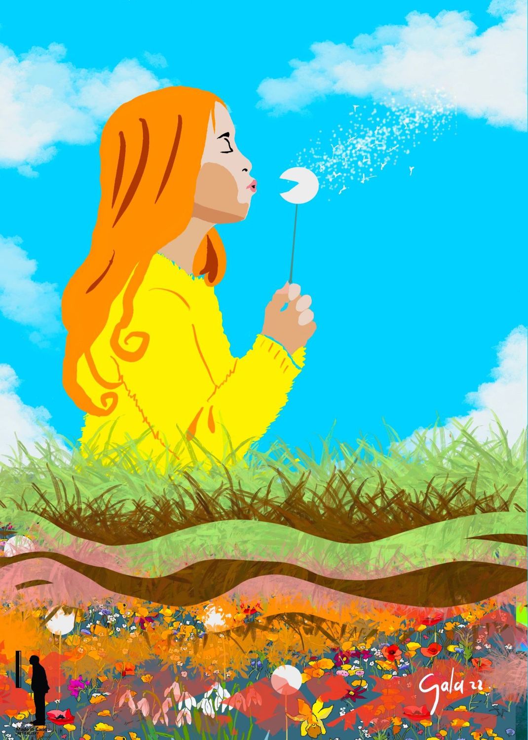 Gala Hutton - Mural Print