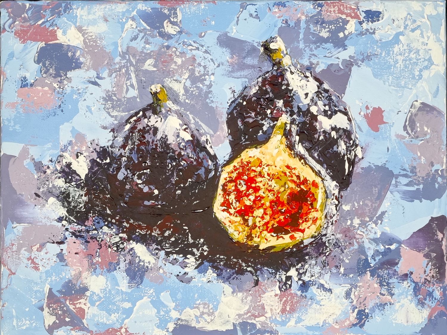 Maryna Marshall (Pavlenko) - Figs Adrift in Lavender Hues