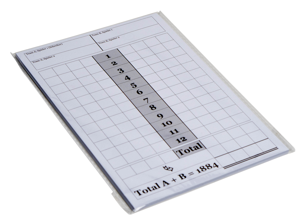 Block Punkteblatt Jassturnier A5 (40 Blätter)