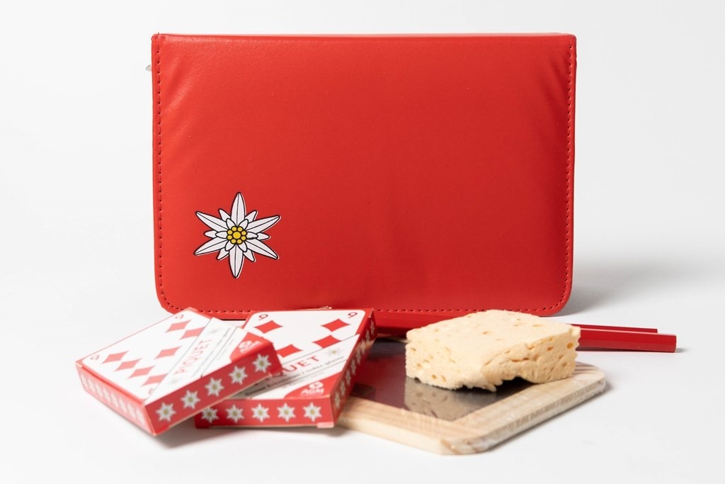 Jassetui Edelweiss (komplettes Jass-Set)