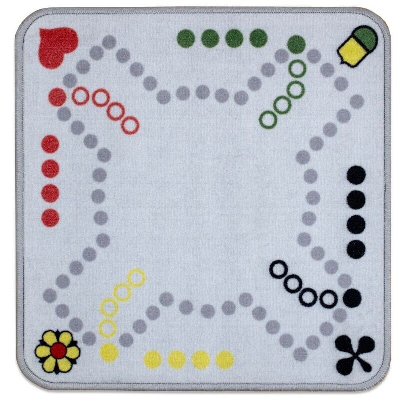 Dog Jassteppich mit Jasskarten und extra grossen Spielsteinen
