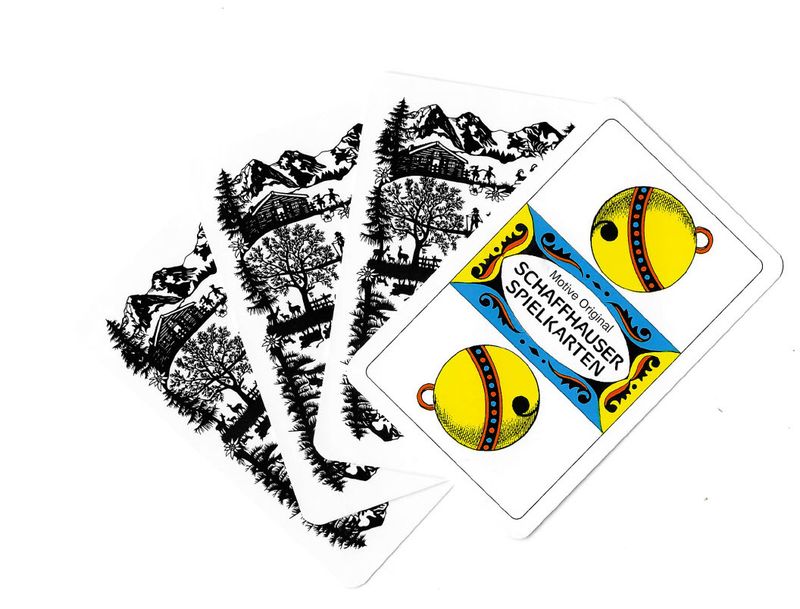 Scherenschnitt Jasskarten (deutsch)