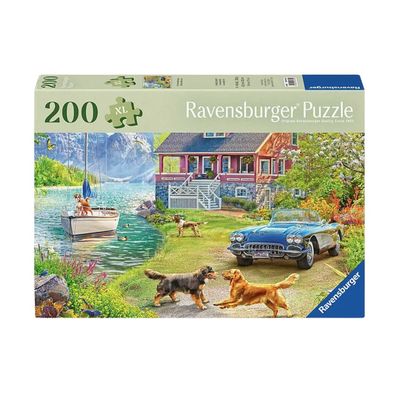 Puzzle Maison d'été au bord du lac 200 pièces XXL