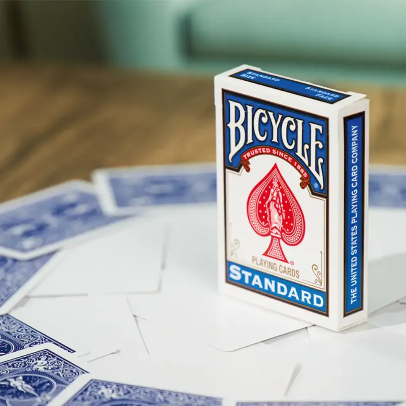 Bicycle Zauberkarten Leere Vorderseite - Rückseite Blau