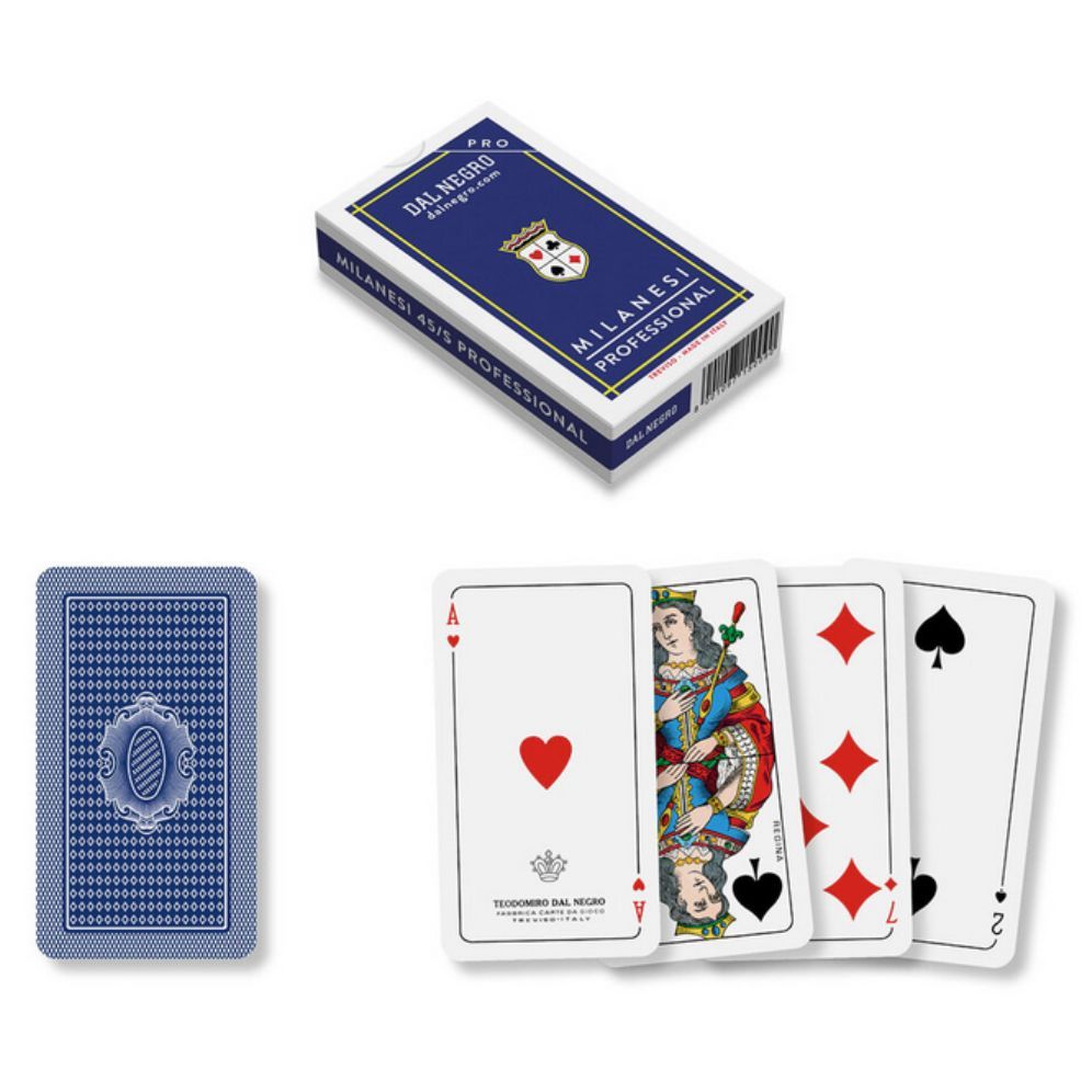 Milanesi Spielkarten blau