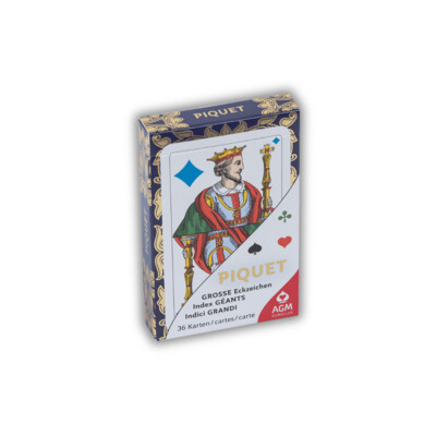 Premium Piquet-Jasskarten vierfarbig