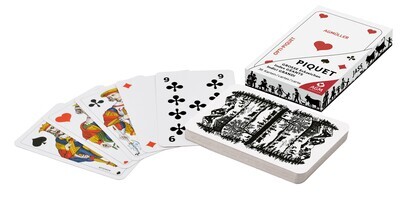 Scherenschnitt-Jass im Kartonfaltetui (französisch)