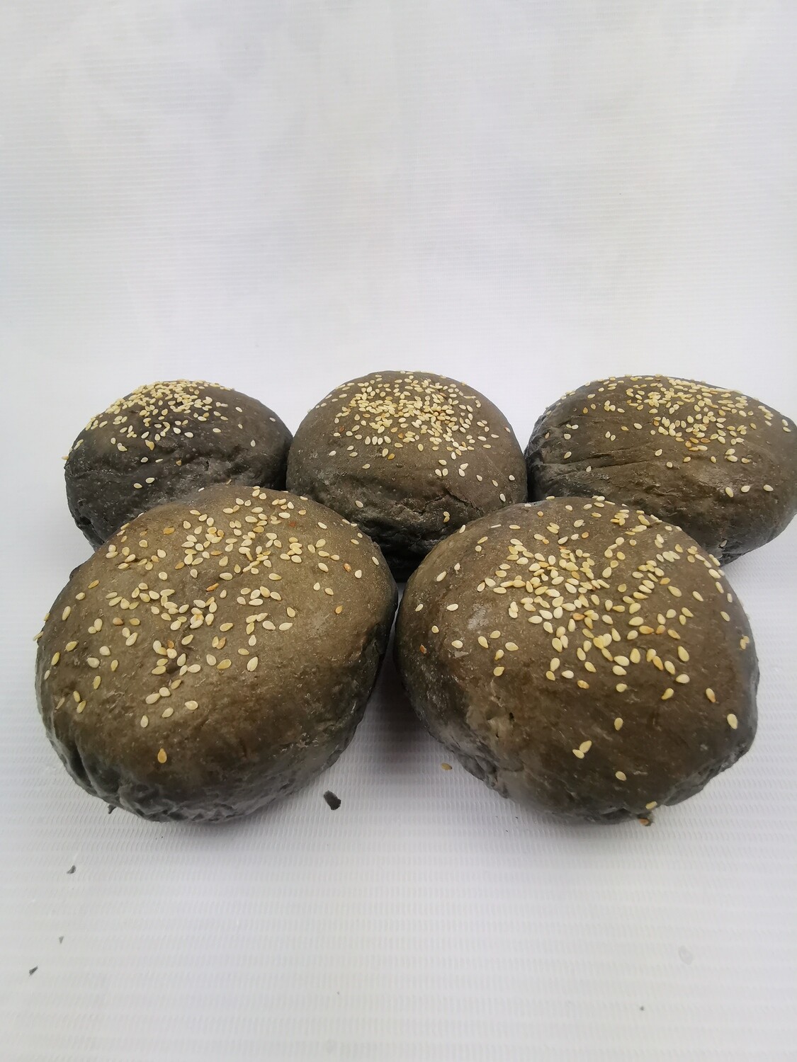 Charcoal Burger Bun 5pcs