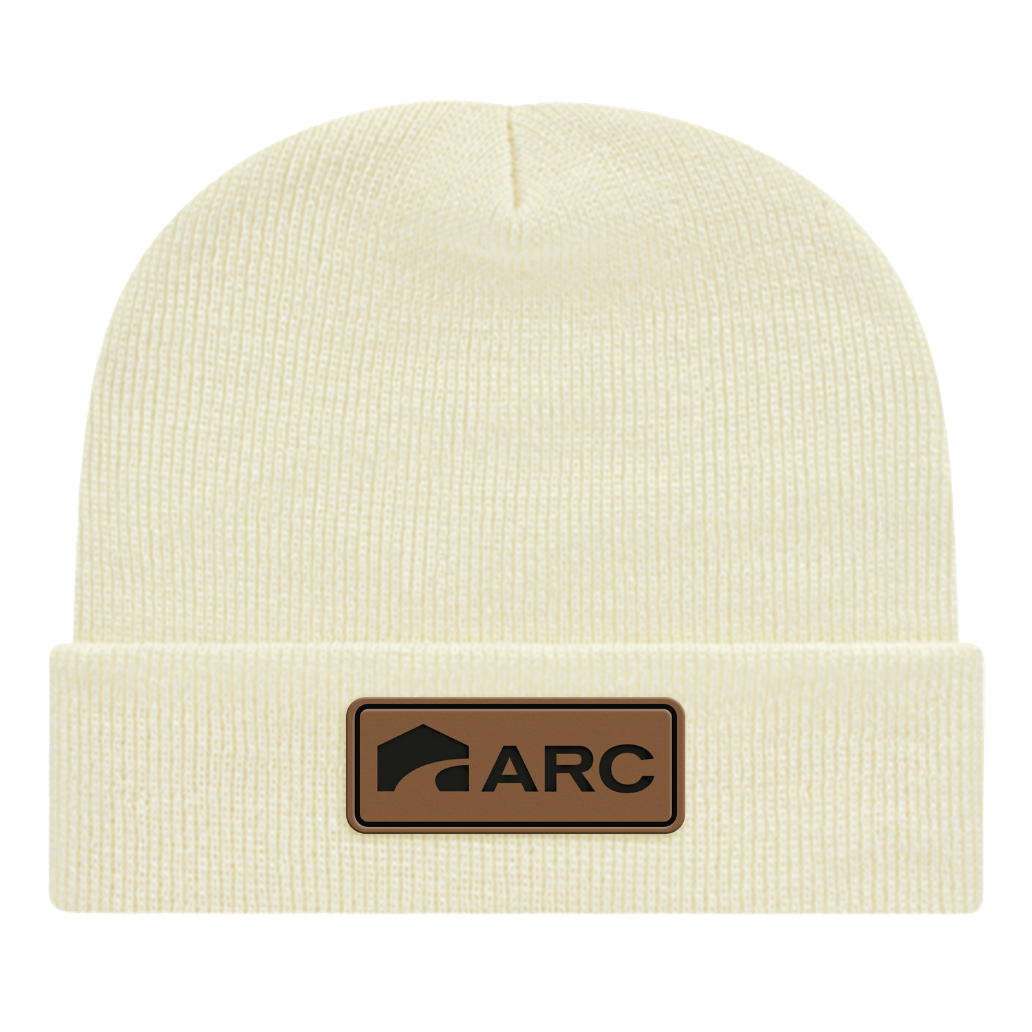 Ivory Knit Cap with Cuff