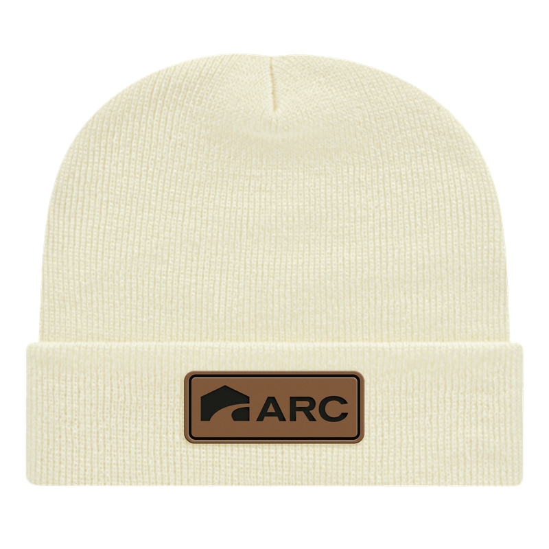 Ivory Knit Cap with Cuff