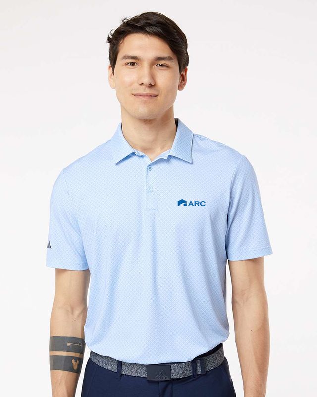 Men&#39;s Diamond Dot Print Polo