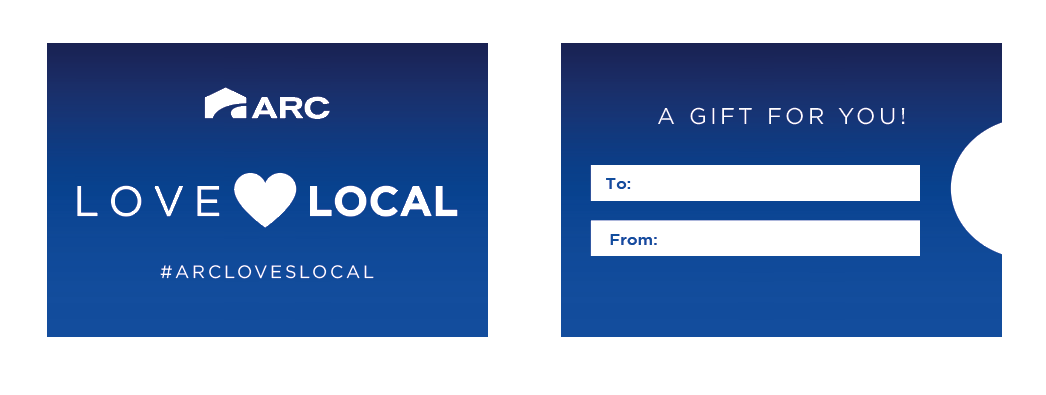 ARC Loves Local Gift Card Sleeve