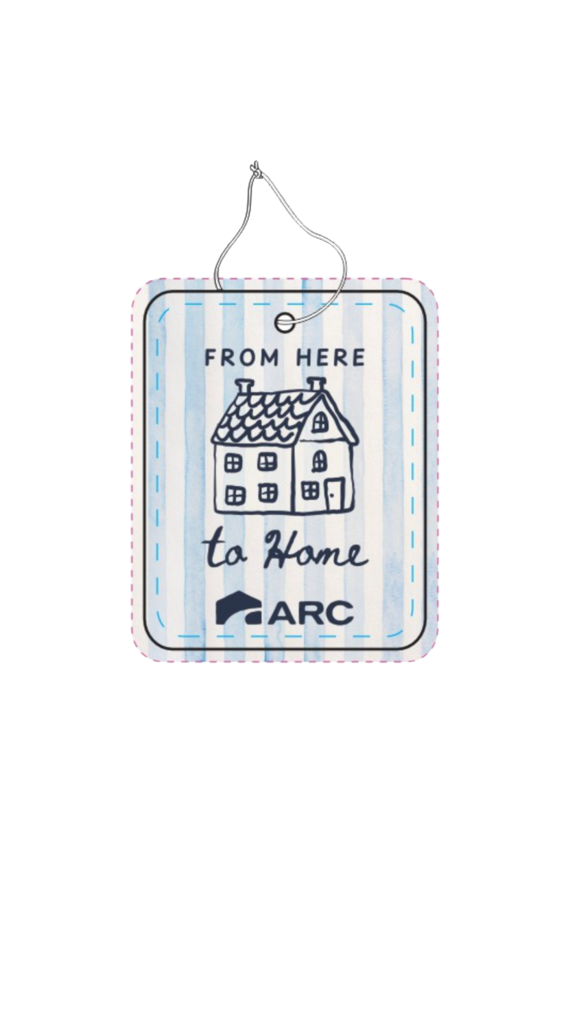 'From here to home' Car Ai Freshener