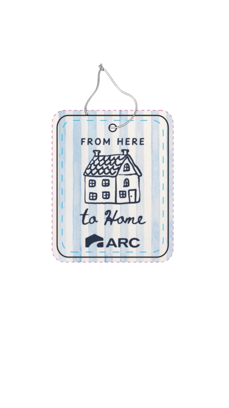 'From here to home' Car Ai Freshener