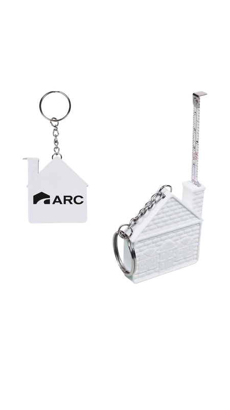 Home Tape Measure Keychain