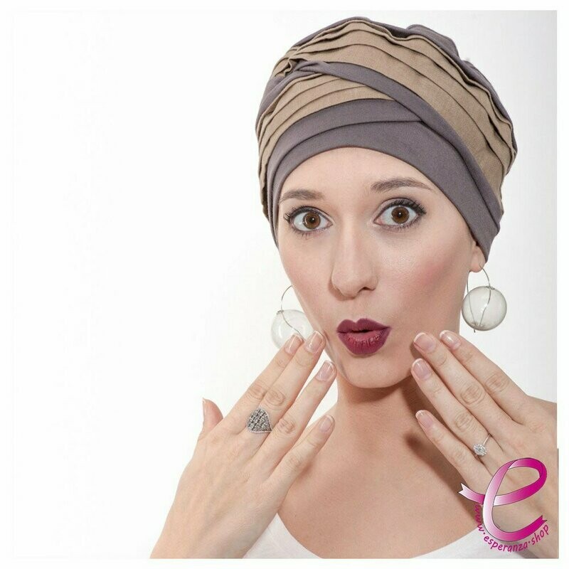 Turban DORIS Lin Marron/Beige