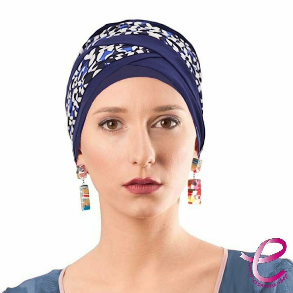 Turban DORIS Bleu Baltique