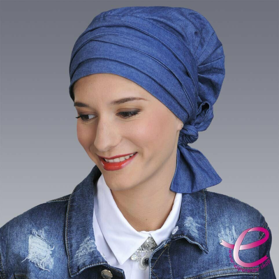 Turban ROMY Bleu Denim