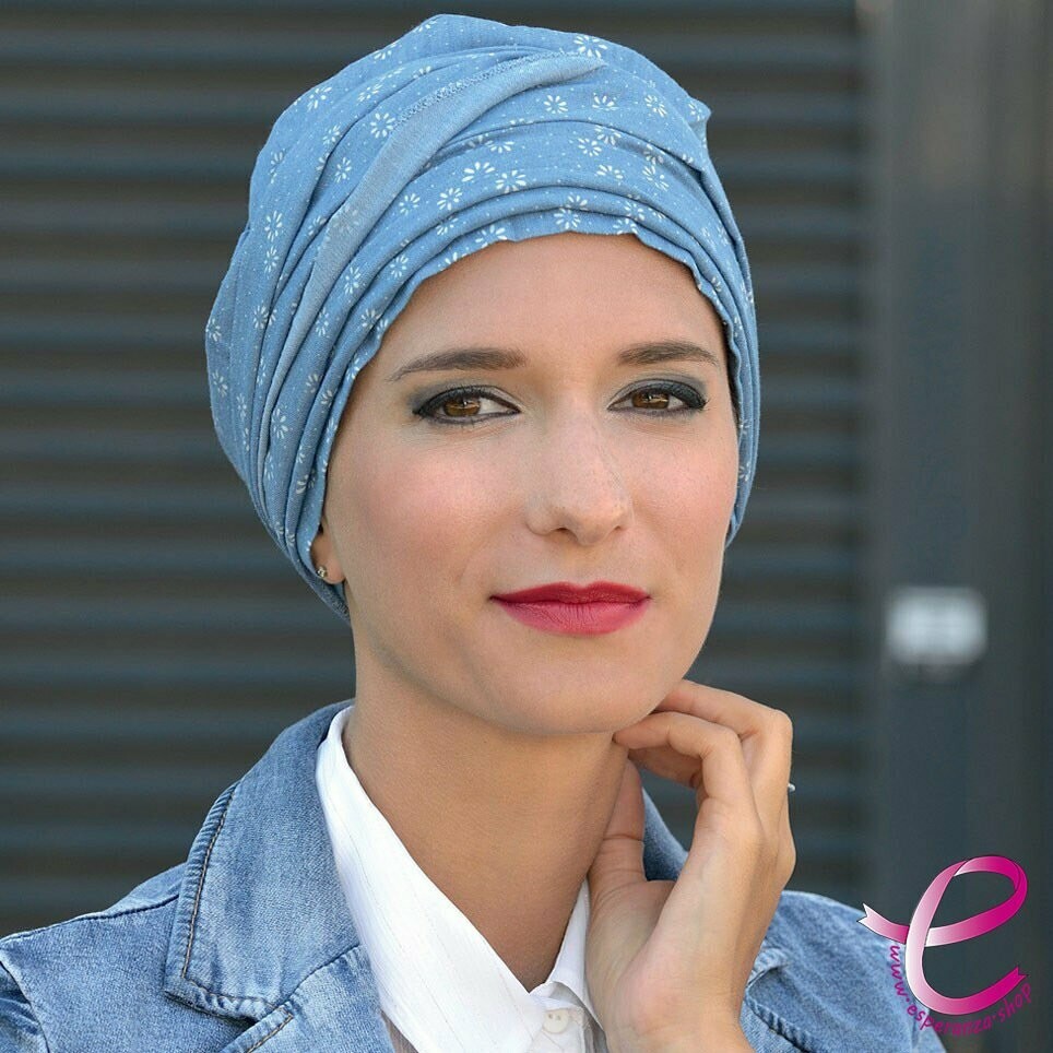 Turban DIANA Bleu Denim