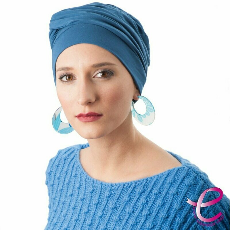 Turban ADÈLE Bleu Océan