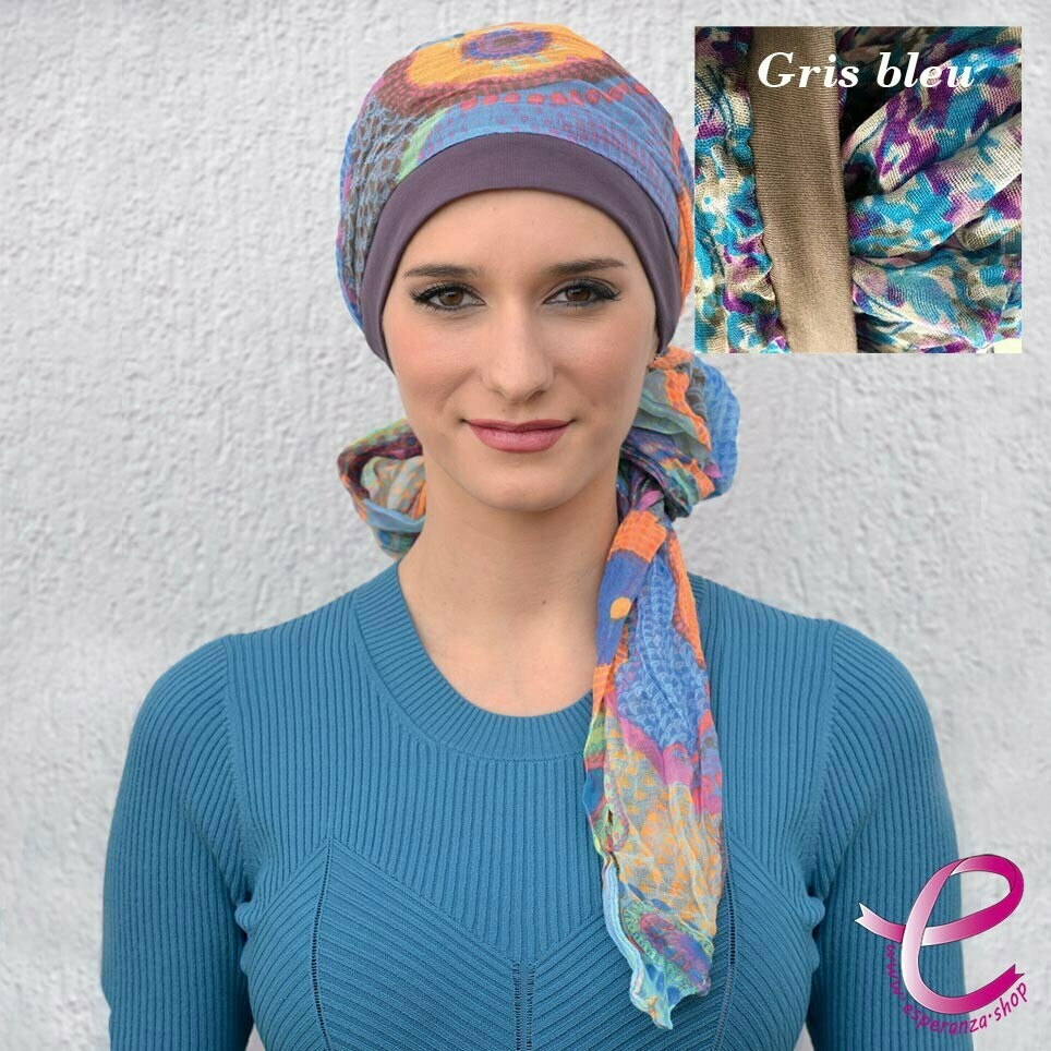 Turban UGHET Gris/Bleu