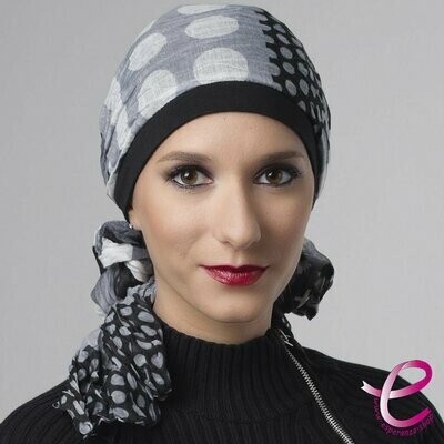 Turban UGHET Noir/Gris Turban UGHET Noir/Gris