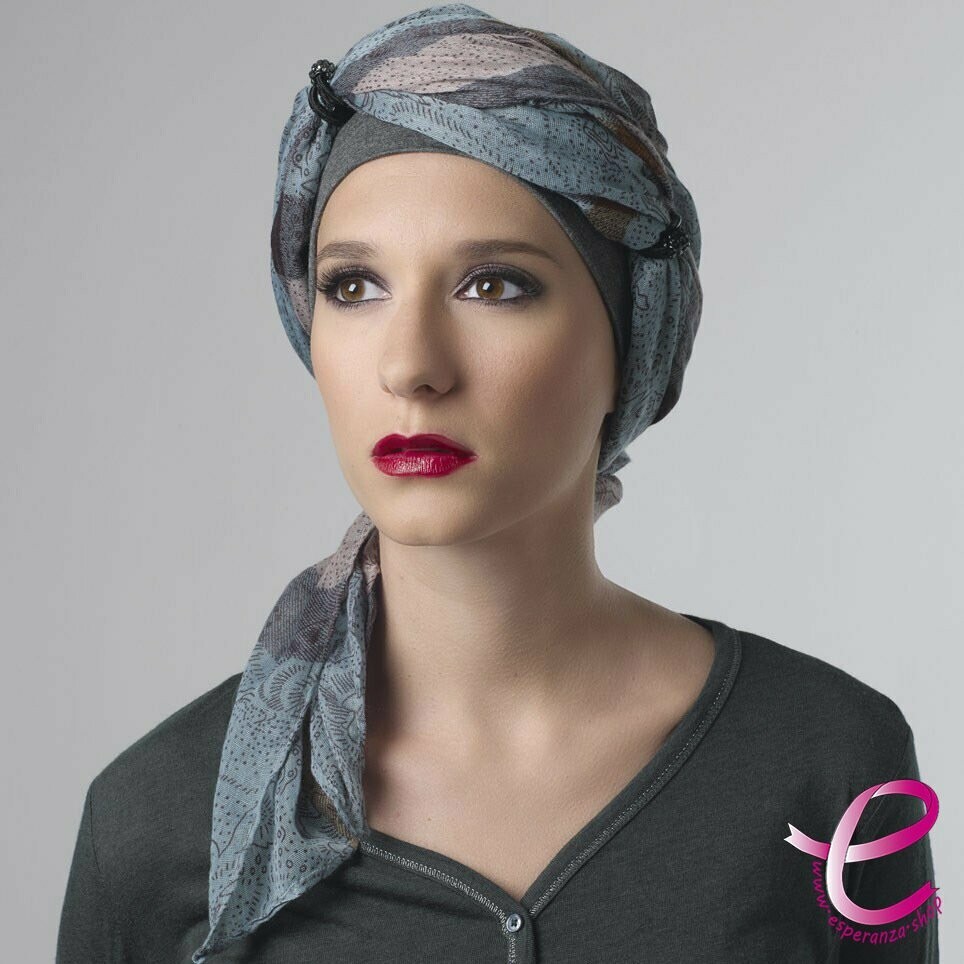 Turban SHEILA Gris/Bleu
