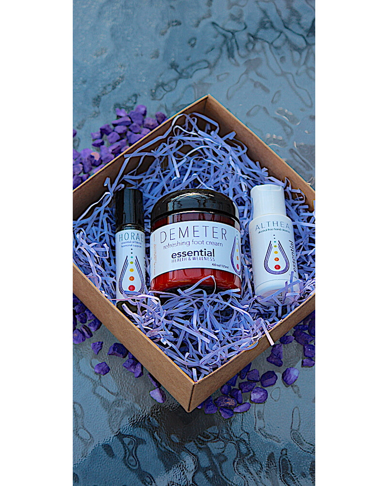 Box #6 Ladies Blend, Hand Cleanse, Foot Cream Box #6 Ladies Blend, Hand Cleanse, Foot Cream