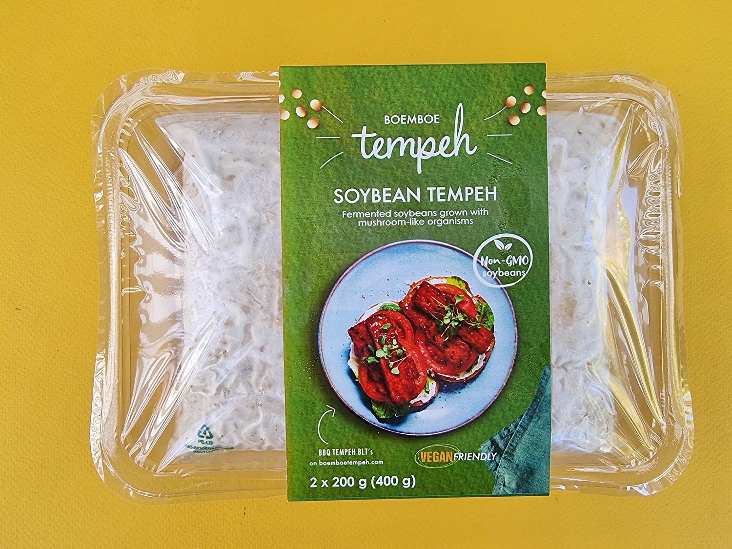 Boemboe soybean tempeh, non-GMO