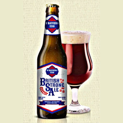 D´Baviera1516 British Strong Ale, estilo inglés, 9 adiciones de lúpulo, tonos frutales 9.2%´