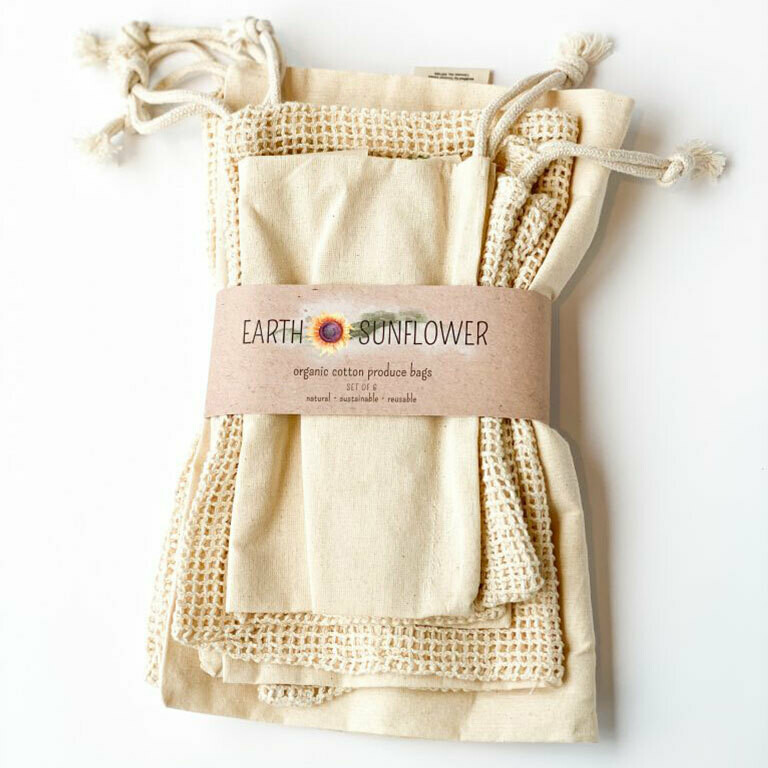 Organic Cotton Produce Bags Variety Pack