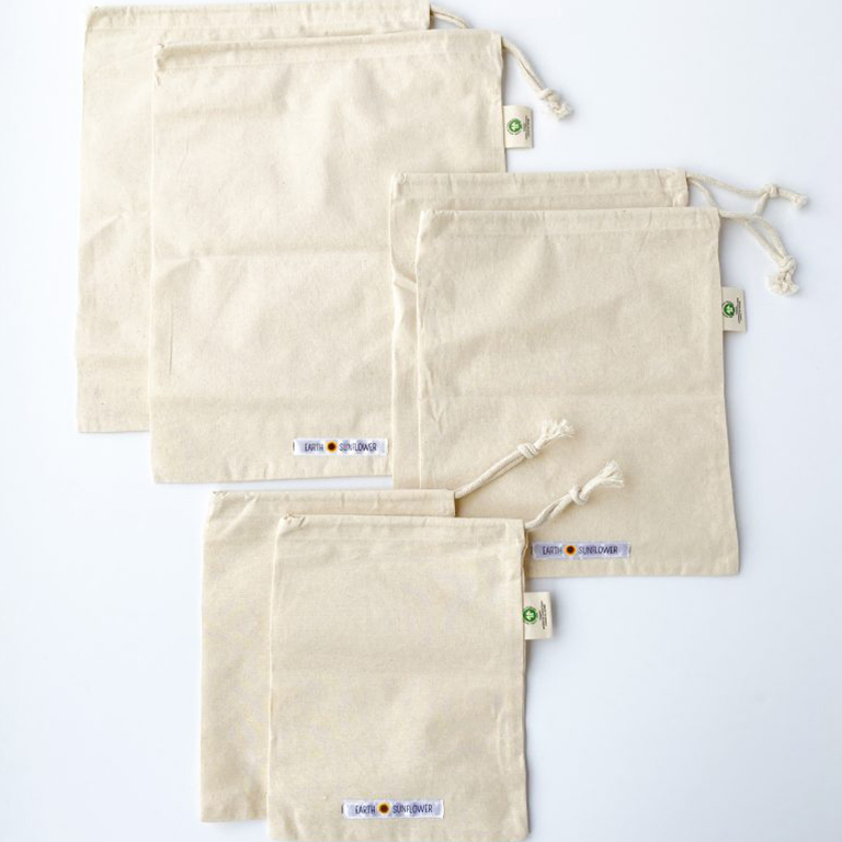 Organic Bulk Cotton Produce Bags