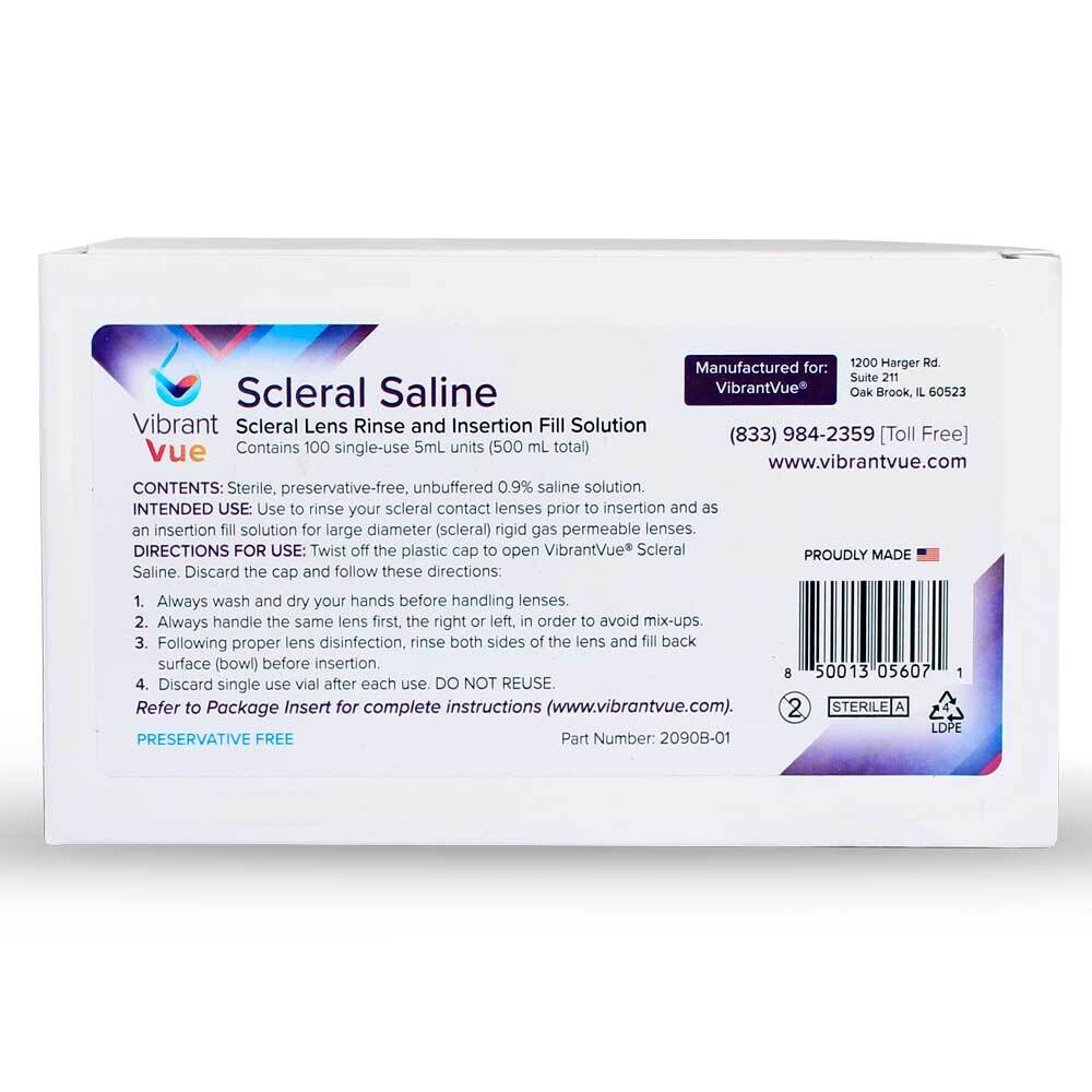 VibrantVue Scleral Lens Saline: 3 Month Supply