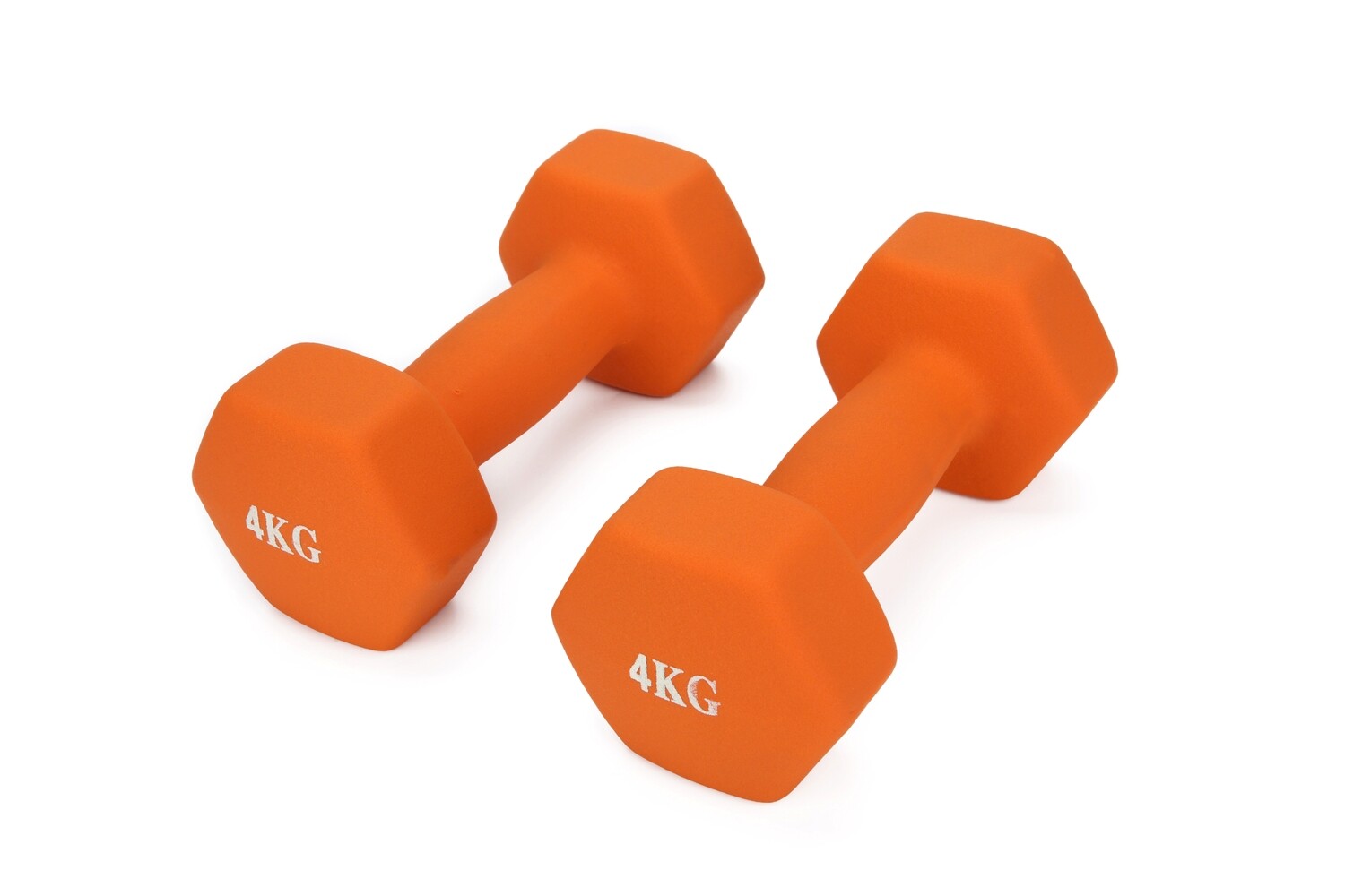 4KG Pair Neo Hex Dumbbells Set Orange