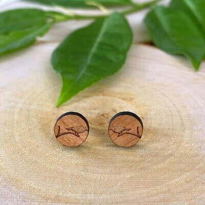 Vogel Ohrringe aus Holz