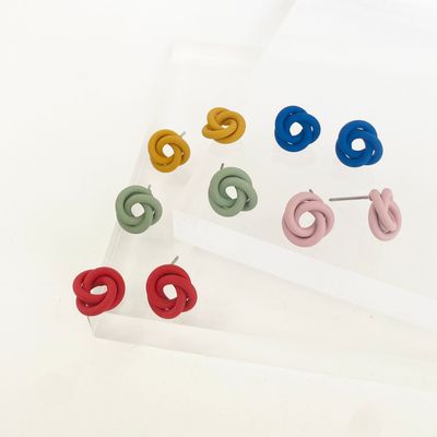 Knoten Ohrringe bunt