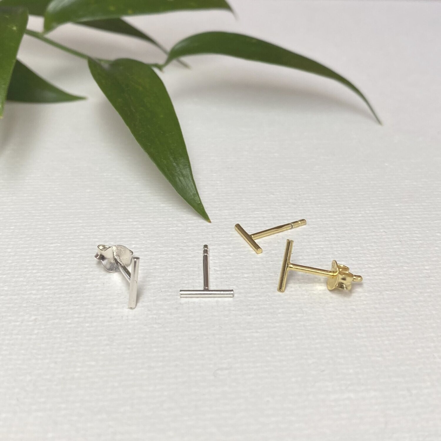 Minimalistische Stab Ohrstecker Stift