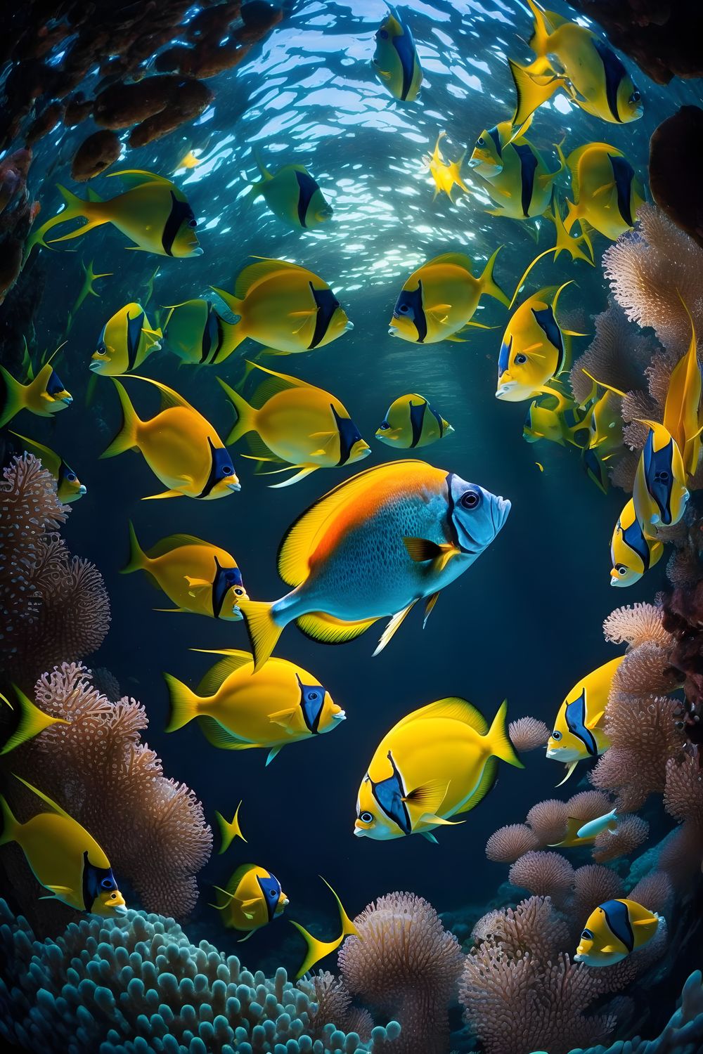 School of Tropical Fish
