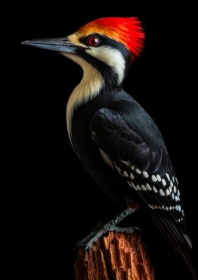Crimson-Crested Woodpecker