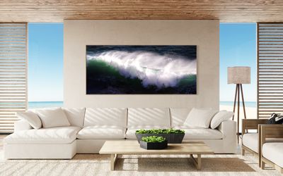 Beach Wave with Spray