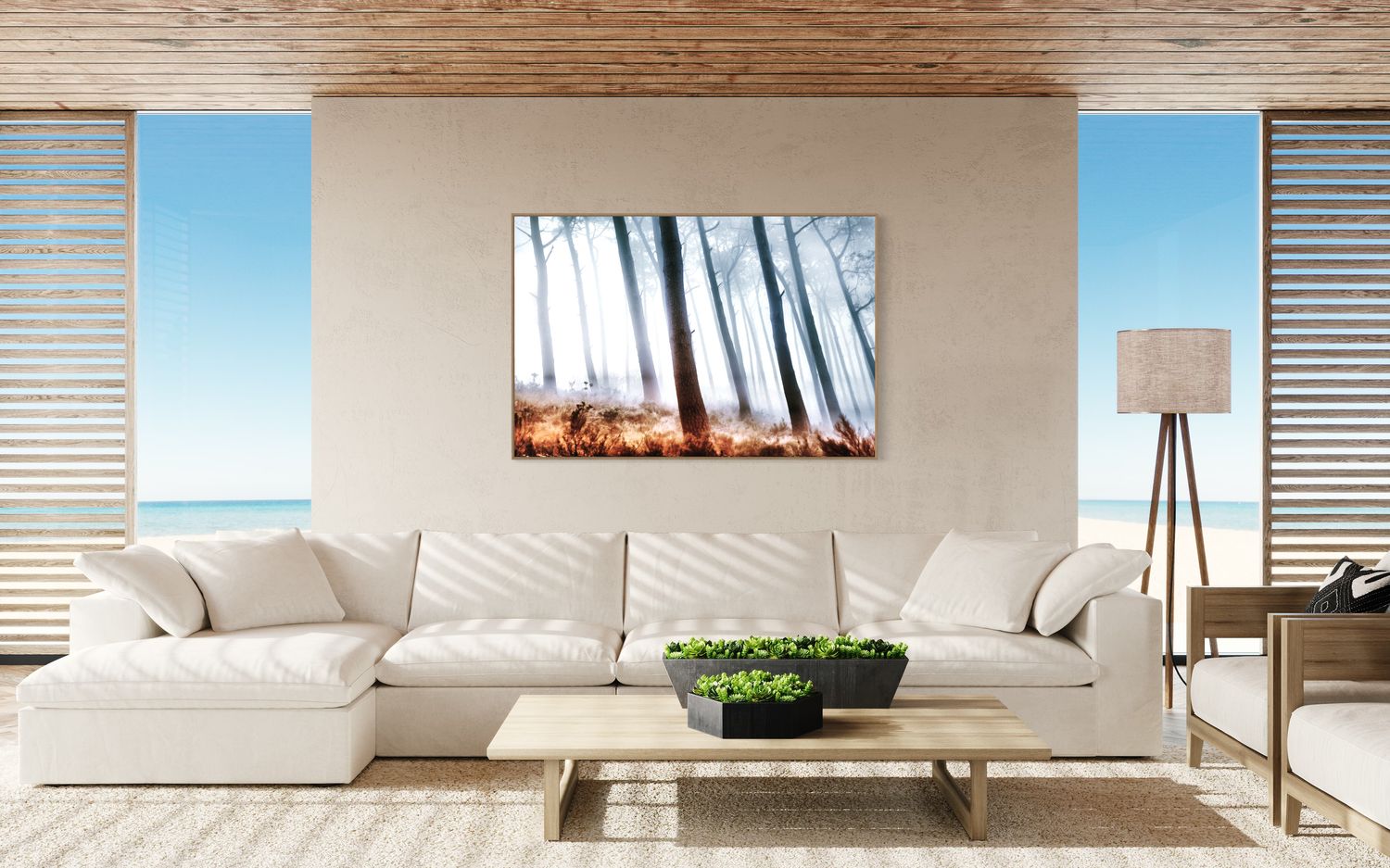 Misty Abstract Forest