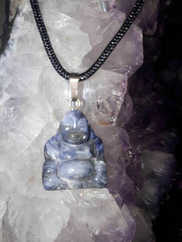 Sodalith Buddha als Anhänger