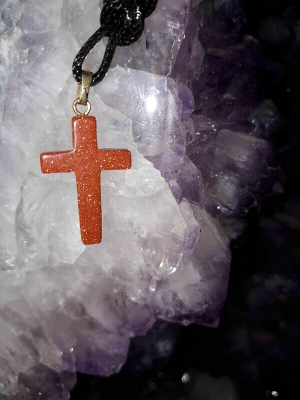 Goldfluss Kreuz als Anhänger