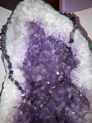 Amethyst Splitterkette (weich abgerundet)